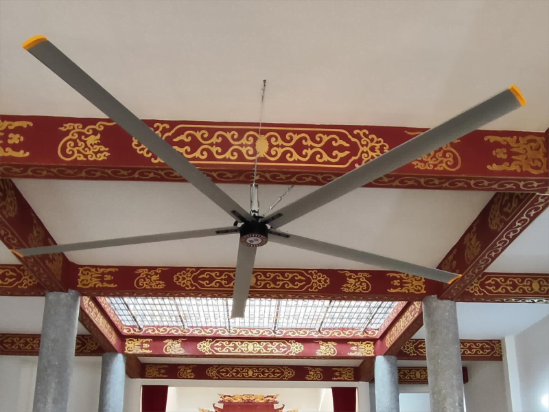 Enhancing Comfort in Ancestor Halls with PMSM HVLS Fans