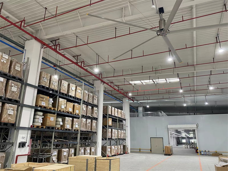 LENZE Motor Fans for Warehouse