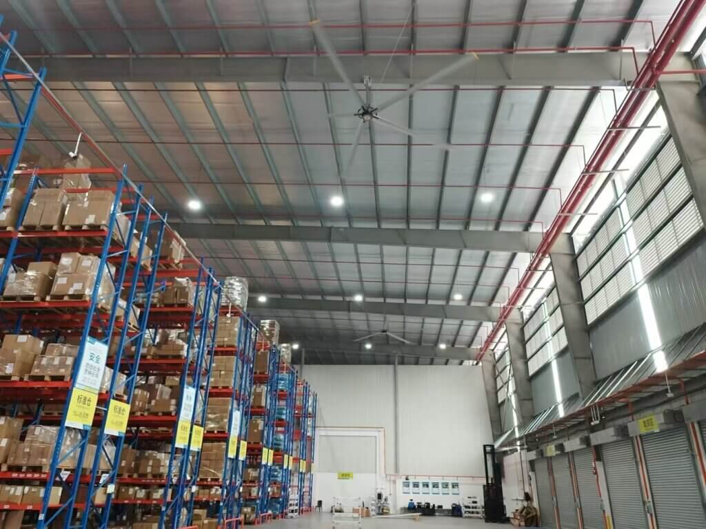 HVLS fan for logistics center 2